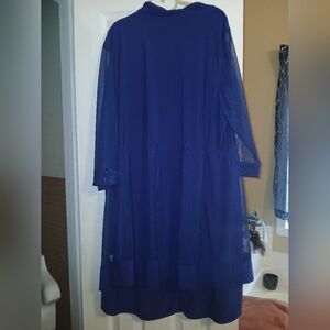 Elegant Blue Women's Dress